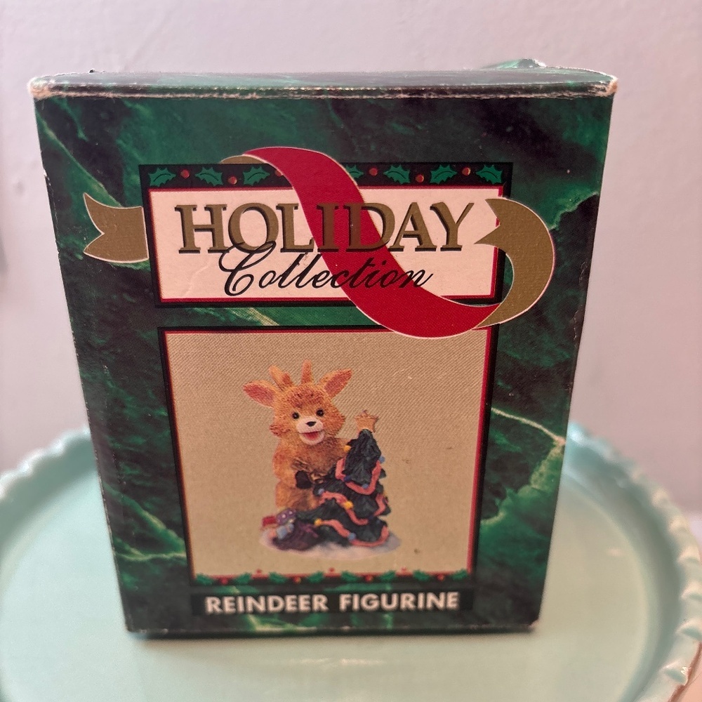 New inbox, holiday collection, reindeer figurine